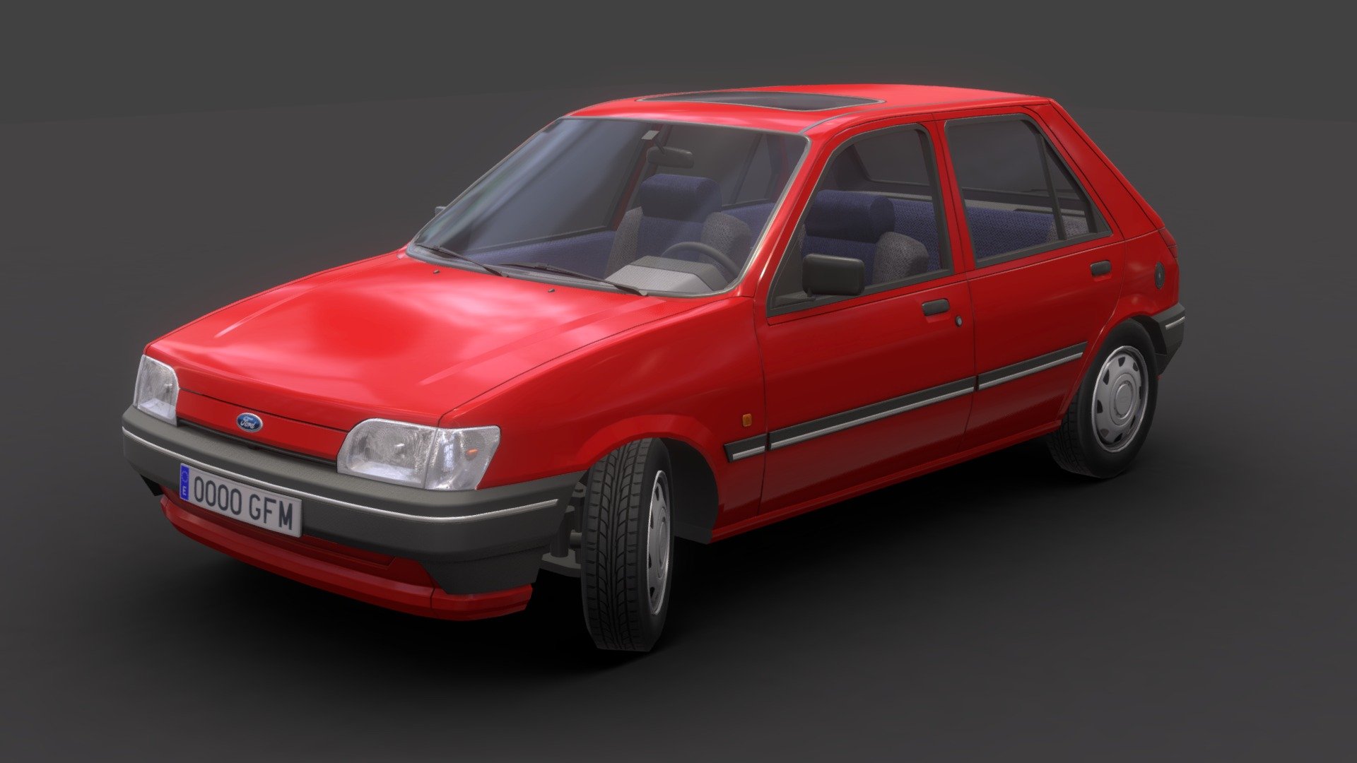 Ford Fiesta MK3 - Buy Royalty Free 3D model by codexito 3d model