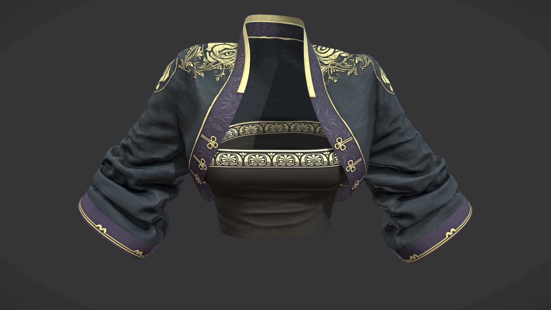 Female Traditional Bolero Jacket Tube Top Combo

Can be fitted to any character

Clean topology

No overlapping smart optimized unwrapped UVs

High-quality realistic textures

FBX, OBJ, gITF, USDZ (request other formats)

PBR or Classic

Type     user:3dia &ldquo;search term