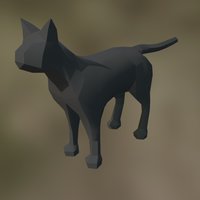Low Poly Cat cat, lowpoly, low, poly