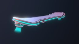Sci-fi Hoverboard mechanic, sky, flying, skateboard, future, cyber, robotic, cyberpunk, high-tech, mecha, cyborg, android, science, machine, glow, science-fiction, game, military, fly, futuristic, technology, fantasy, anime, sport, robot, space, light