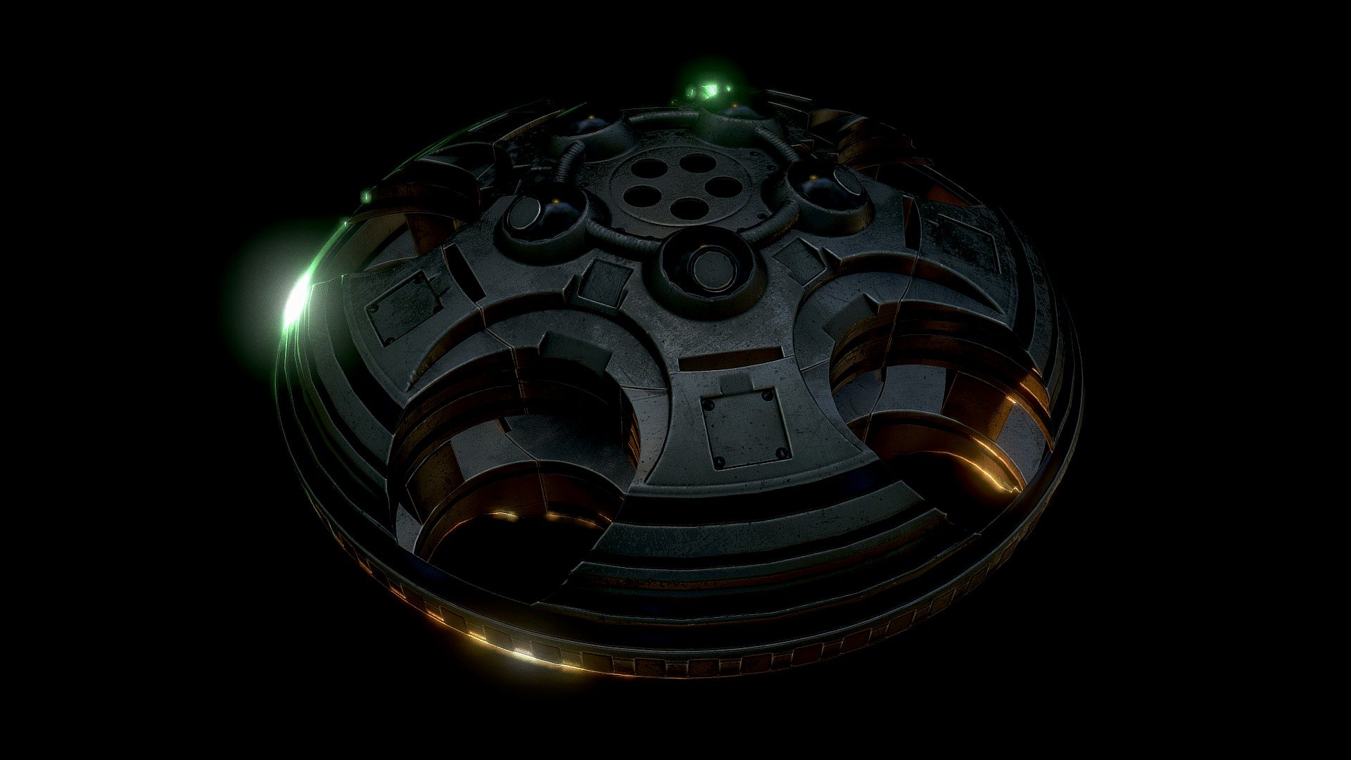 Here is my ufo type 2 out of my ufo collection.  Modeled and animated in Blender for the textures I have used 3d-coat.  




UFO Type 8 

UFO Type 7  

UFO Type 6 

UFO Type 5  

UFO Type 4  

UFO Type 3  

UFO Type 2
 - UFO Type 2 - Buy Royalty Free 3D model by 3DHaupt (@dennish2010) 3d model