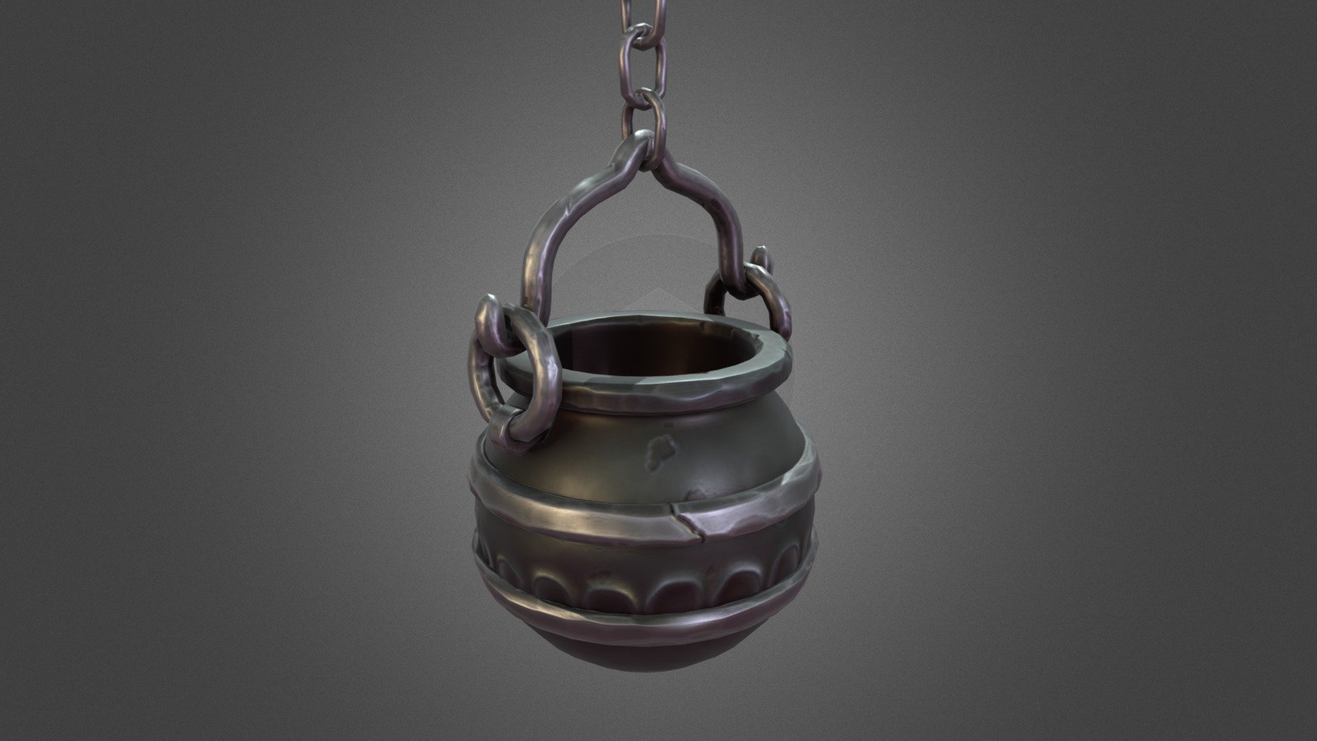 I made this cauldron for our tavern game in 2020. I used blender, zbrush and substance painter making this model 3d model