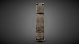 Karnak Great Hypostyle Hall Column 218/62 full, egypt, column, karnak, hypostylehall, temple, karnak_temple