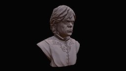 Tyrion Lannister portrait, got, gameofthrones, peter, tyrion, lannister, dinklage, character, bust