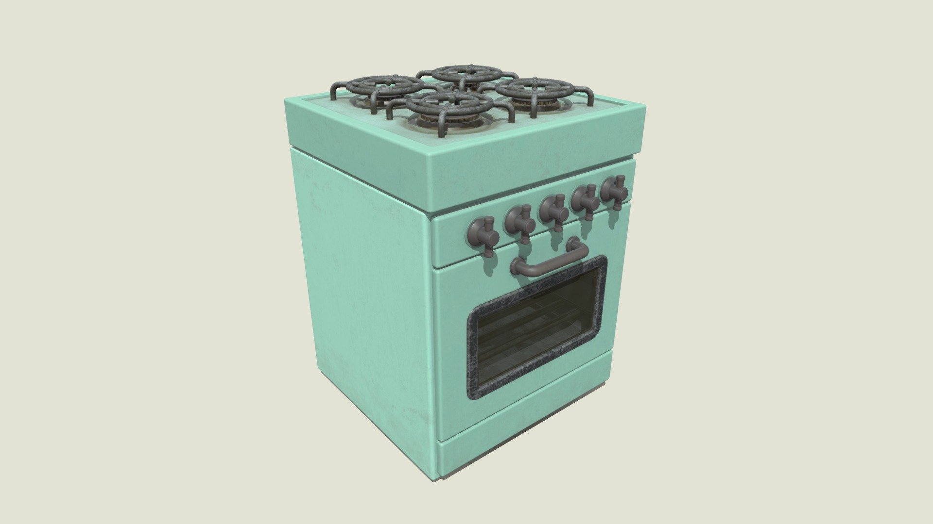Stylized Low-poly Retro Oven 3d model made in 3ds Max 2022 and textured in Substance Painter

Model details:




Every model part is named properly, model is centered to the middle of its bottom part and placed to 0.0.0 scene coordinates

Model has 9468 polygons and 9494 vertices

Everything is unwrapped to 2 UV maps: Oven has 2k textures, Glass has a set of 1k textures accordingly

Model pack includes .fbx, .max, .obj, .blend files, textures are not embedded and have to be plugged in manually!

FBX files are provided for 2014/2015, 2016/2017 and 2020 versions. Sometimes .fbx files get corrupted so I've packed multiple versions + an obj. version

Max files include 2021, 2020, 2019 and .max versions

Textures pack includes Arnold, Corona, Unity hd and Vray .png textures, as well as .png, .jpeg and .targa UE4 textures

Nothing is animated

Weighted normals are applied

You might want to rescale model

Most metal parts share same UV map, same goes for knobs

As usual - best wishes &amp; have a nice day! - Stylized Low-poly Retro Oven - 3D model by Art-Teeves 3d model