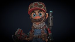 Its Mario Time mariobros, 3dcharacters, zbrush-sculpt, realtime-3d, realtimerendering, maya, gameart, substance-painter, zbrush