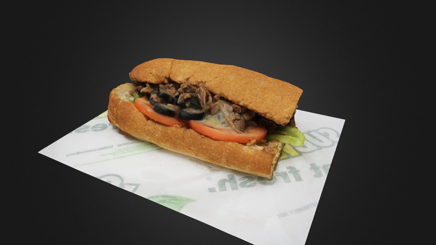 Subway Sandwich 3D Model. KabaQ augmented reality food application - Subway Sandwich 3D Model - 3D model by QReal Lifelike 3D (@kabaq) 3d model