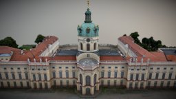 Charlottenburg Palace castle, palace, monument, historical, photogrametry, memorial, berlin, photoscan, realitycapture, history, royal, dji-mini-2, gopro9, charlottenburg