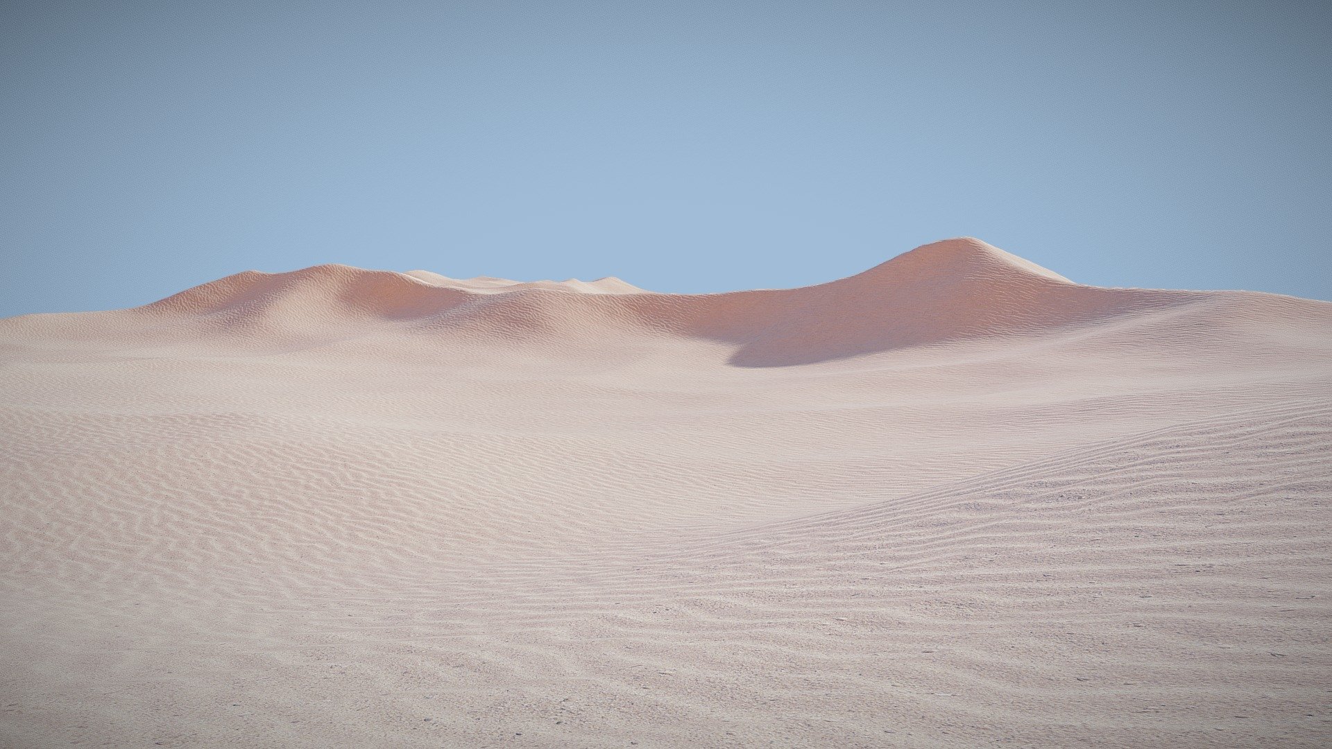 Realistic Dune Scene for your world

Features:




Tiling Textures 15 Repeats (free walking, driving, explorations)

1 PBR Material (4k set)

Optimized 320k tris one mesh
 - Realistic Dune Scene - Buy Royalty Free 3D model by Yurii Chumak (@Yurii_Chumak) 3d model