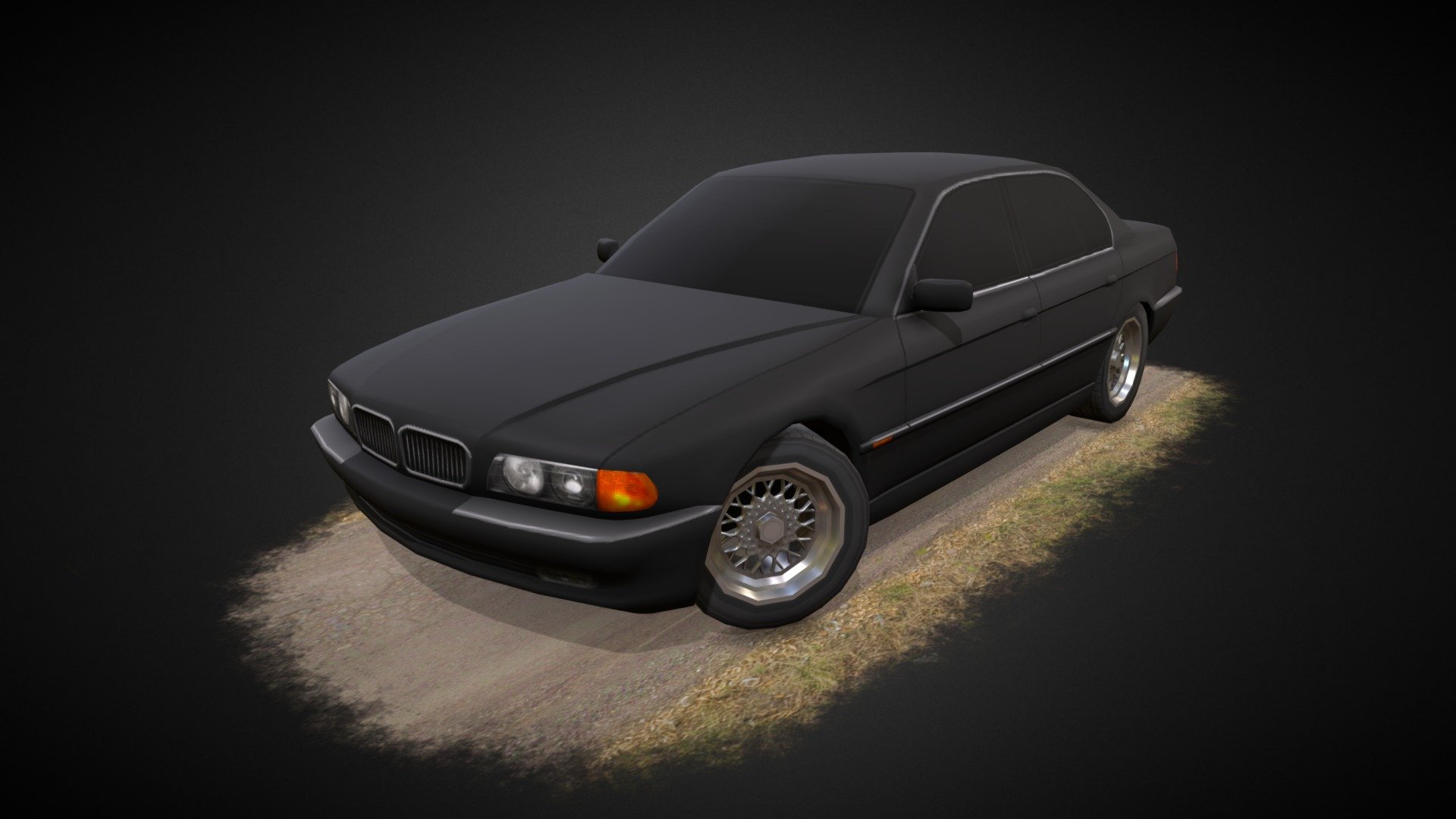 BMW e38 - 3D model by Devsanterr 3d model