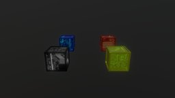 Mech Cubes gaming, circuit, mechanical, cubes, shiny, glow