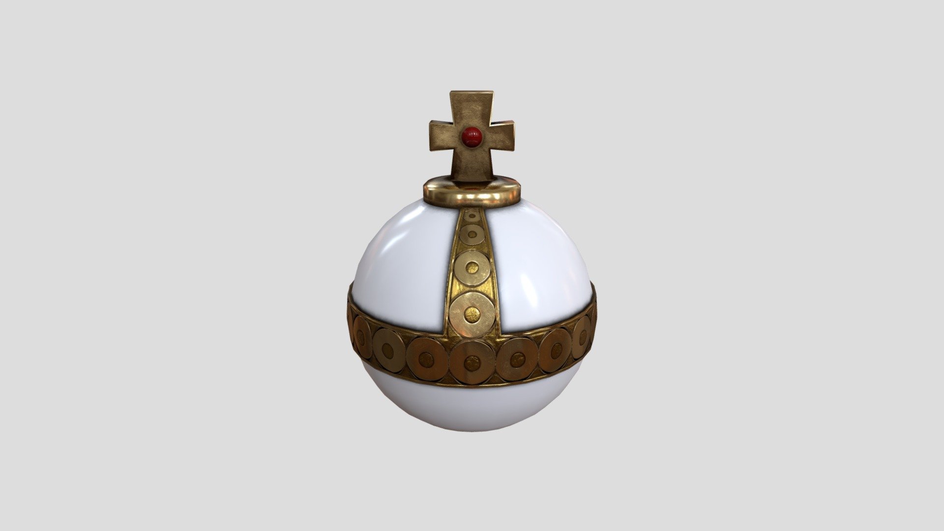 The Holy Hand Grenade  from the game Worms - Holy Hand Grenade - 3D model by Baik 3d model