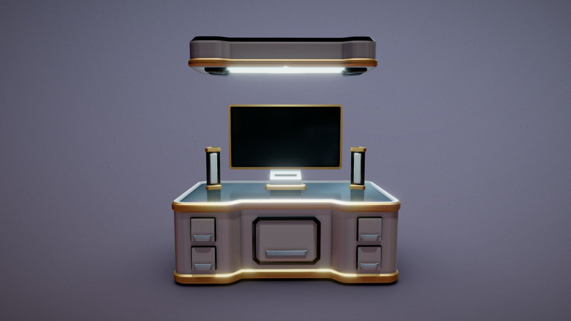 Workstation - Workstation - 3D model by Jordan Neff (@joodoo) 3d model
