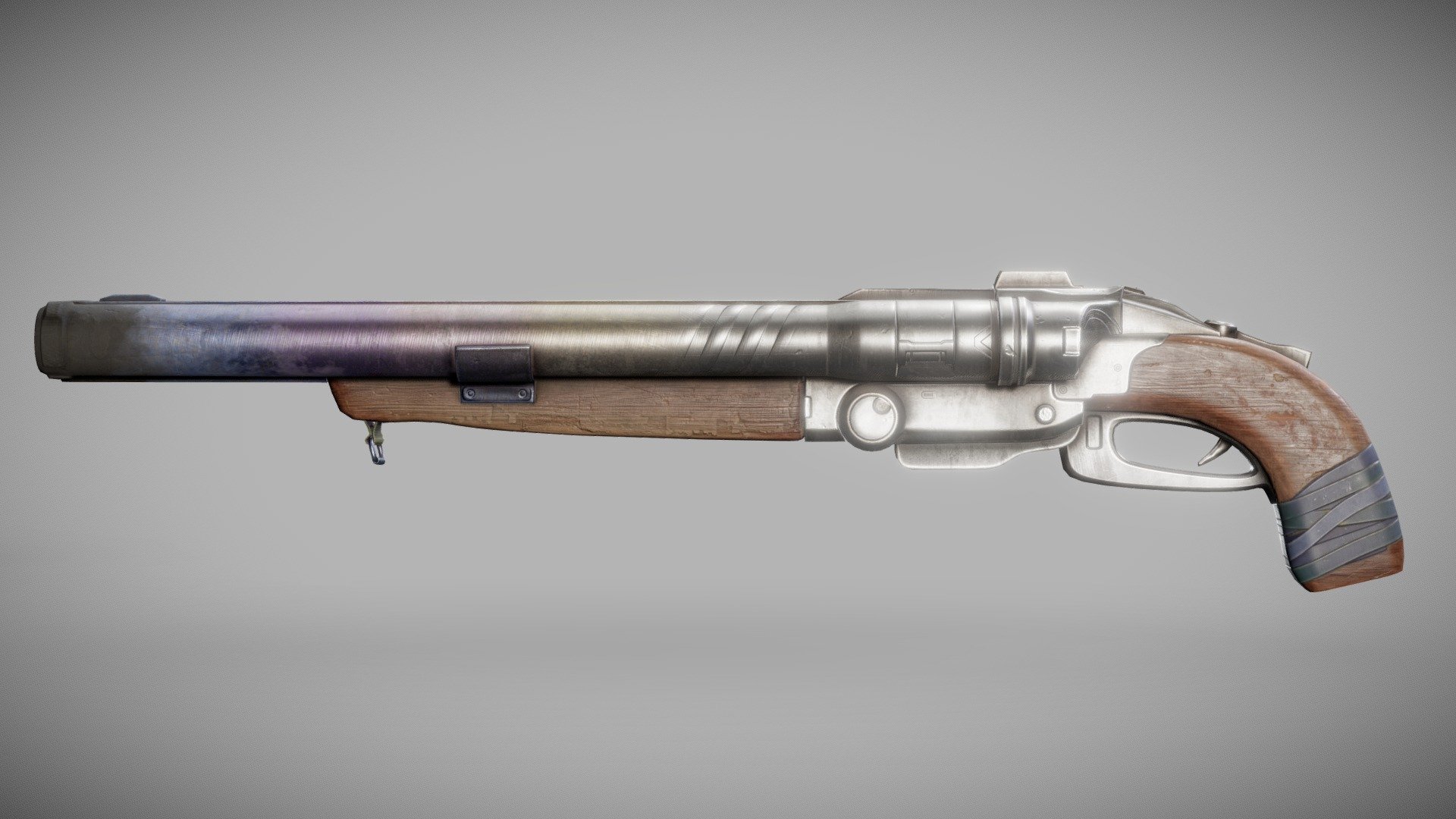 super double-barrel shotgun weapon of slayer da1 - Buy Royalty Free 3D model by flawlessnormals 3d model