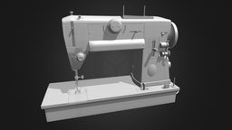 Sewing Machine (No Textures) machinery, fashion, tools, 3d-modeling, 3d-model, maya, design