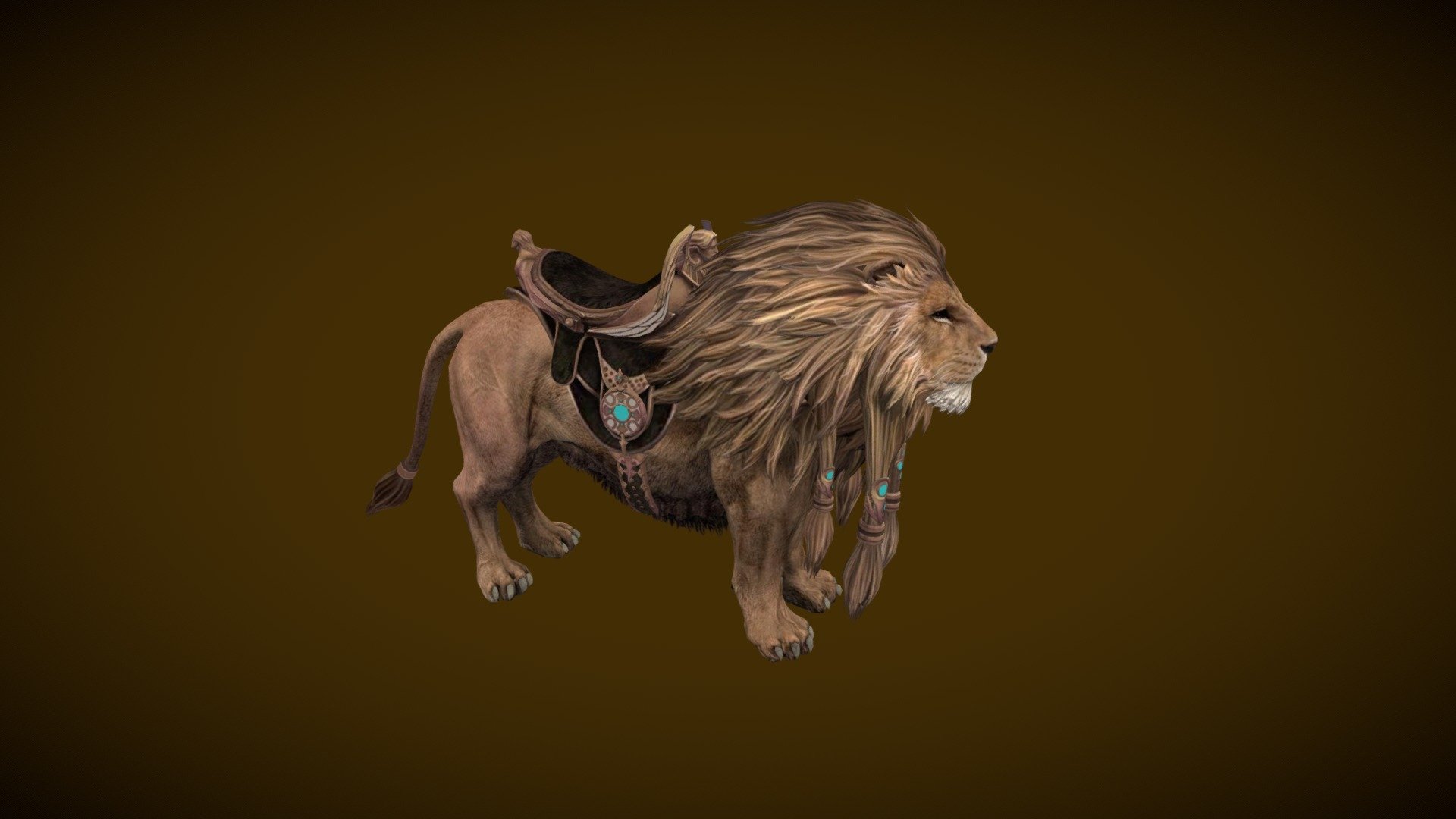 Realistic Lion 3d Model With Animation - Realistic Lion - 3D model by 3d-Star-Studio 3d model
