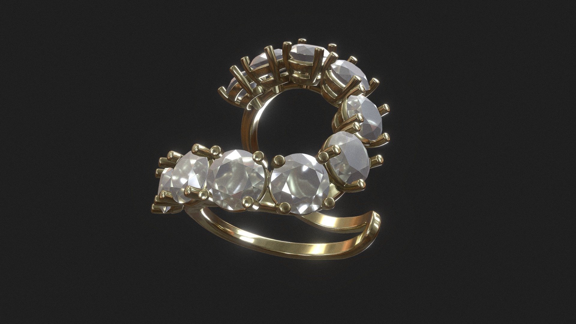 10 ring white - Buy Royalty Free 3D model by L.Oc  3d Printing (@arqlpires) 3d model