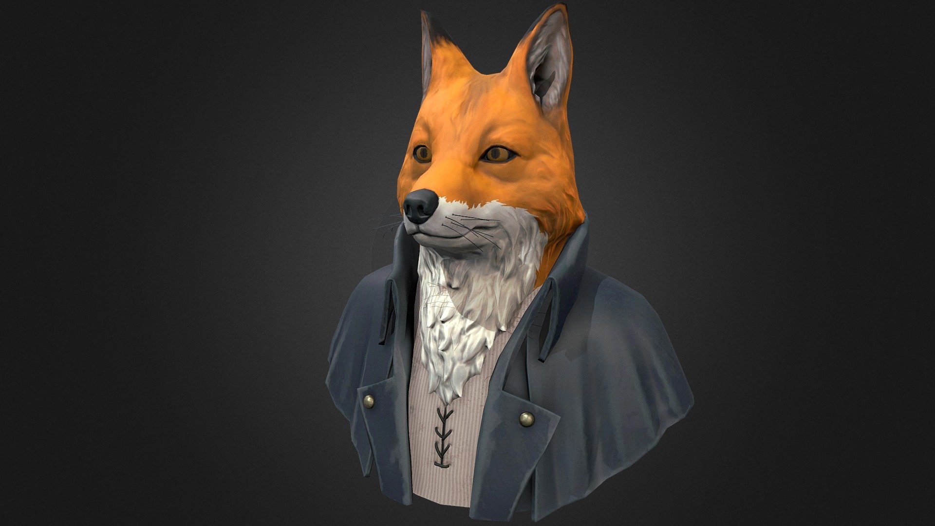 This is my artwork for #StylizedBustChallenge
Thanks for the great design to Libby Nixon - https://www.artstation.com/thisislibby - Mr Fox - #StylizedBustChallenge - 3D model by Sergey.Klimenko 3d model
