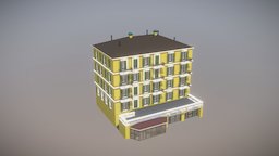 Residential building with shops 1 (Monaco) citiesskylines, architecture