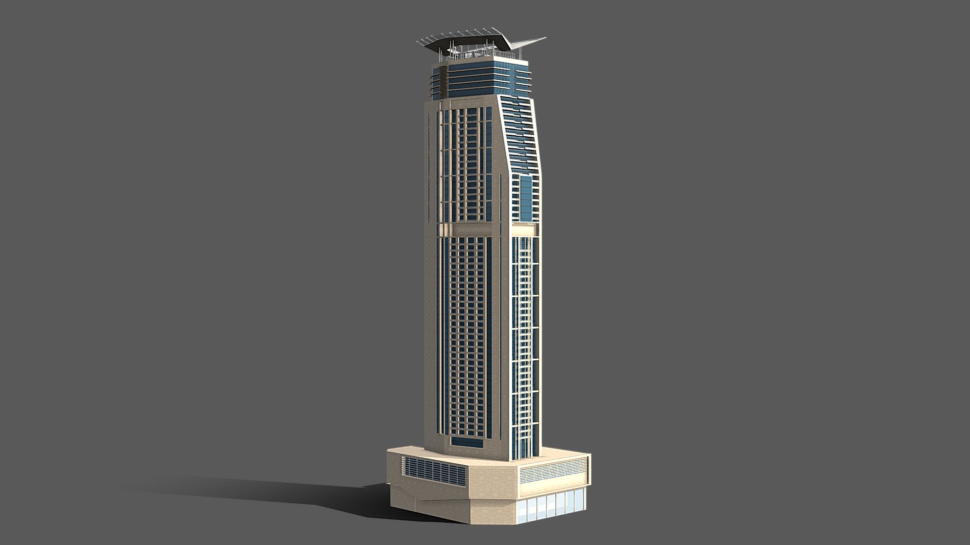 Marina Heights Tower - Dubai marina - Buy Royalty Free 3D model by 1Quad (@1.Quad) 3d model