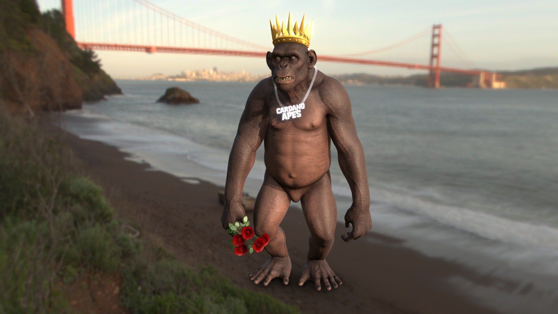ape strong - 3D model by dino-design 3d model
