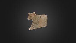 Faience Cow Amulet (RAFFMA Artifact) 