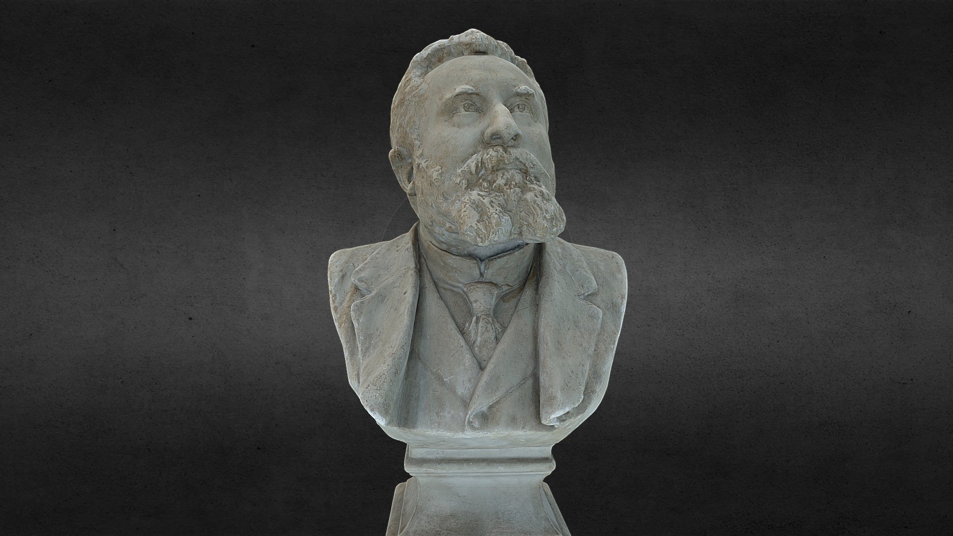 Buste conservé au Centre National et Musée Jean Jaurès à Castres 3d model
