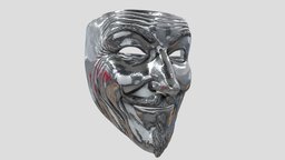 V for vendetta metal mask