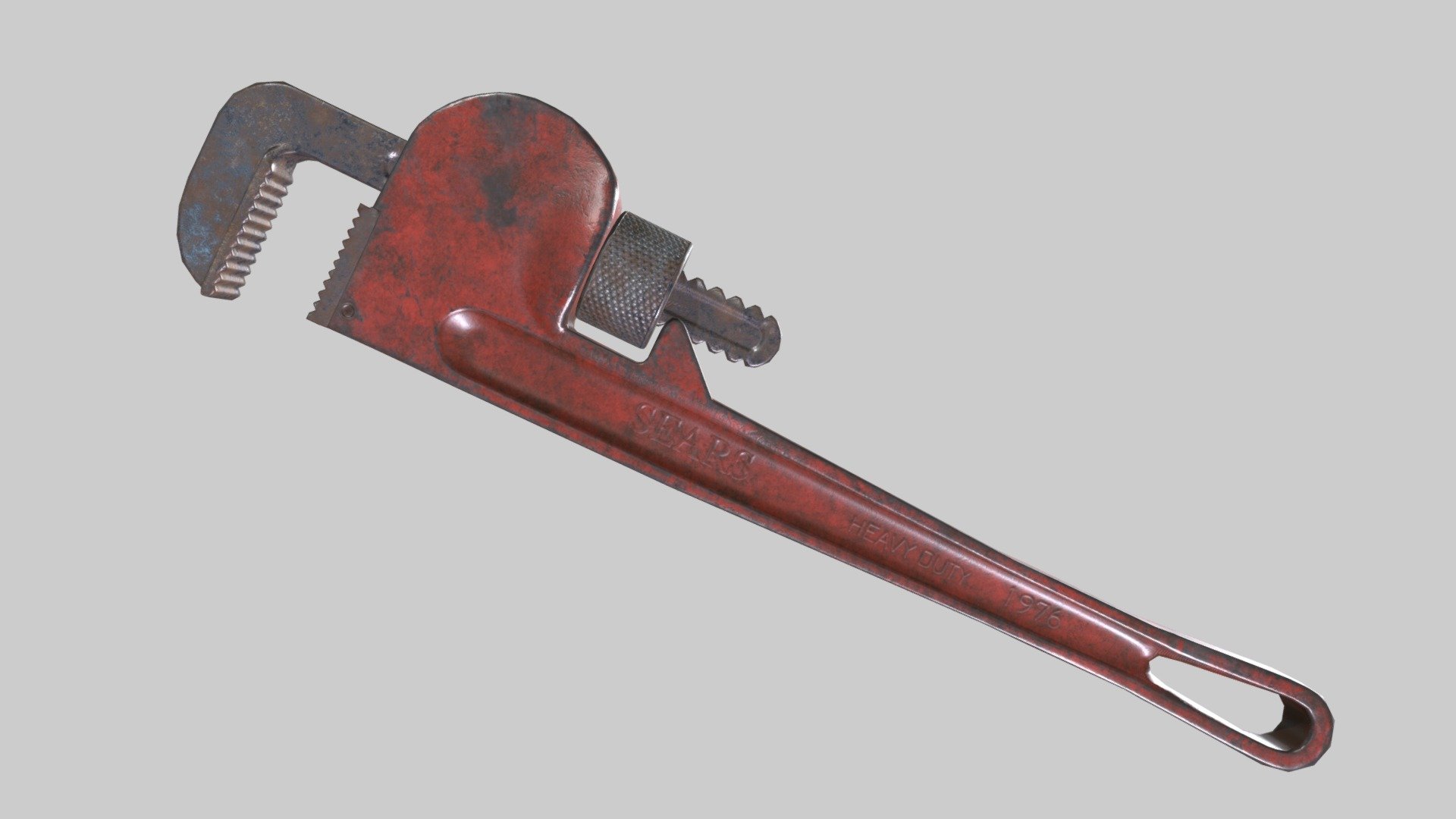 Old. rusty, vintage, worn Pipe Wrench
PBR Textures, Metal-Rough, Modeled in Blender - Pipe Wrench - Download Free 3D model by Lukas MGC (@LukasMGC) 3d model