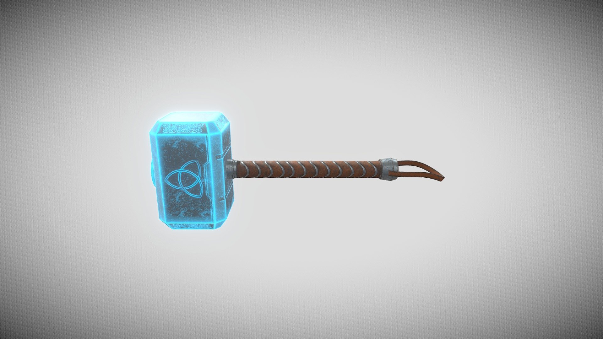 Mjolnir The original weapon of thor, with lightning charged - Thor's Hammer Lightning charged - 3D model by YahyaKassab 3d model
