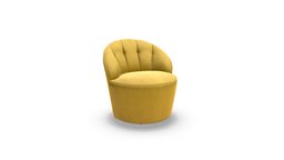 Margot Swivel Accent Chair, Antique Gold Velvet 