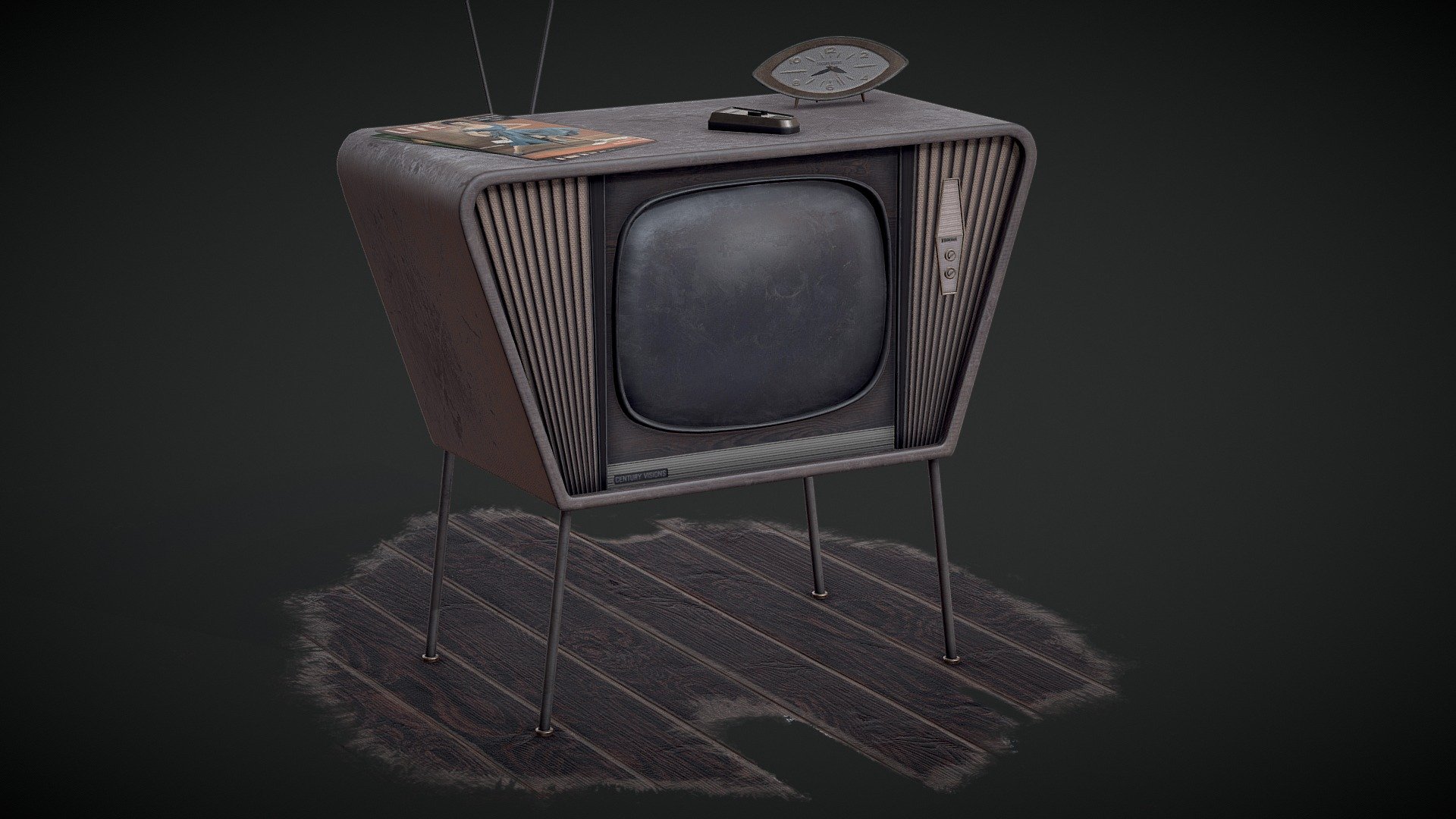 Here is a retro 1950s style Tv.

Low poly 

Textures are 4k png - retro 1950s style Tv - Buy Royalty Free 3D model by Tom Seddon (@bloodmeat08) 3d model