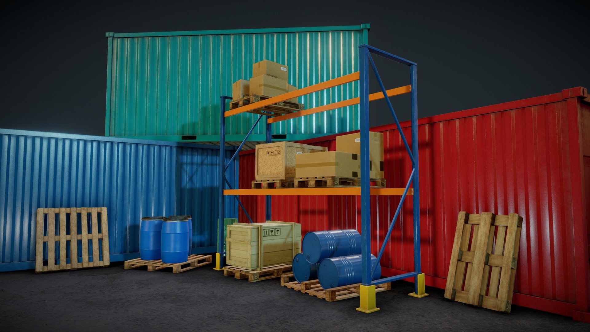 Warehouse Kit HQ

Available on Unity Asset Store



A high-quality asset with 100+ ready-made prefabs.

Low-poly models of buildings and various cargos.

Ready to use.
 - Cargoes - 3D model by warcool 3d model