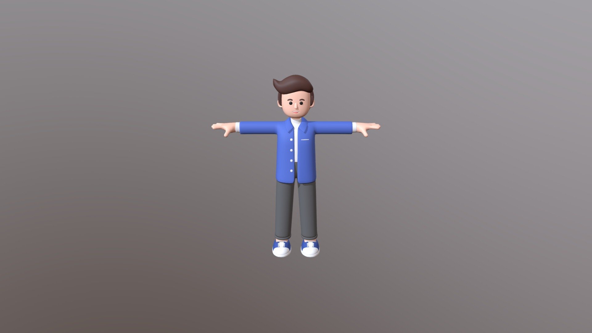 Minimal Man Cartoon Character 02 - cute cartoon man character with minimal style.

================================================

Model :


Modeling into Blender 3.1
Poly Count : 57062
Verts Count : 57425

================================================

I also have a lot more different character models. You may see it in my profile.
I hope you enjoy my design. Thank you :) - Minimal Man Cartoon Character 02 - 3D model by minimoku 3d model