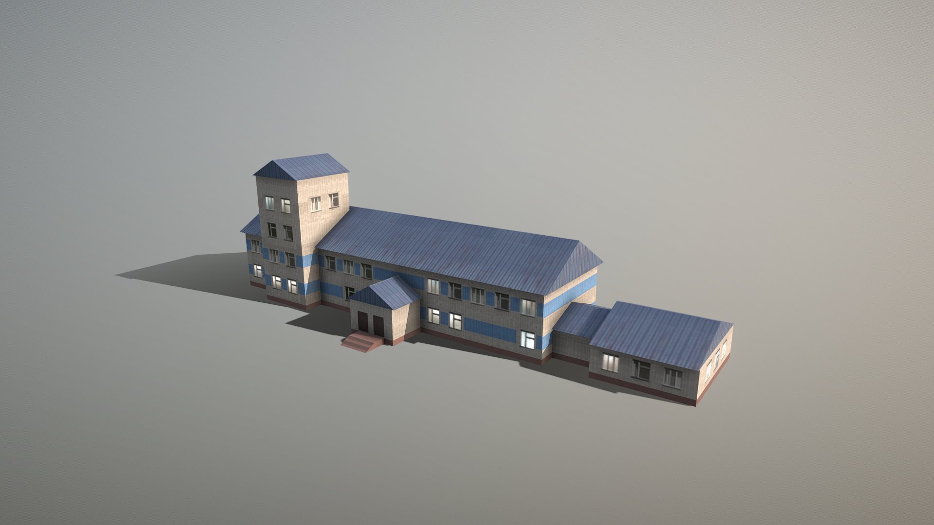 Airport USDU_Terminal




LOD0 - (triangles 175) / (points 124)

LOD1 - (triangles 119) / (points 92) 

Low-poly 3D Airport Terminal with LODs




Textures for standart shader (Albedo, AO, Gloss, Emission) they may be used with Unity3D, Unreal Engine. 

Textures for SUMMER and WINTER 


Сontains 2 LODs




Textures:




USDU_Terminal_Albedo.png      - 1024x1024

USDU_Terminal_AmbientOcclusion.png    - 1024x1024

USDU_Terminal_Emission.png        - 1024x1024

USDU_Terminal_Gloss.png       - 1024x1024

for WINTER

USDU_Terminal_Albedo.png      - 1024x1024



If you have questions about my models or need any kind of help, feel free to contact me and i'll do my best to help you 3d model