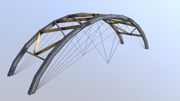 Industrial Arch Bridge suspension, half-life, half-life2, half-life-2, bridge