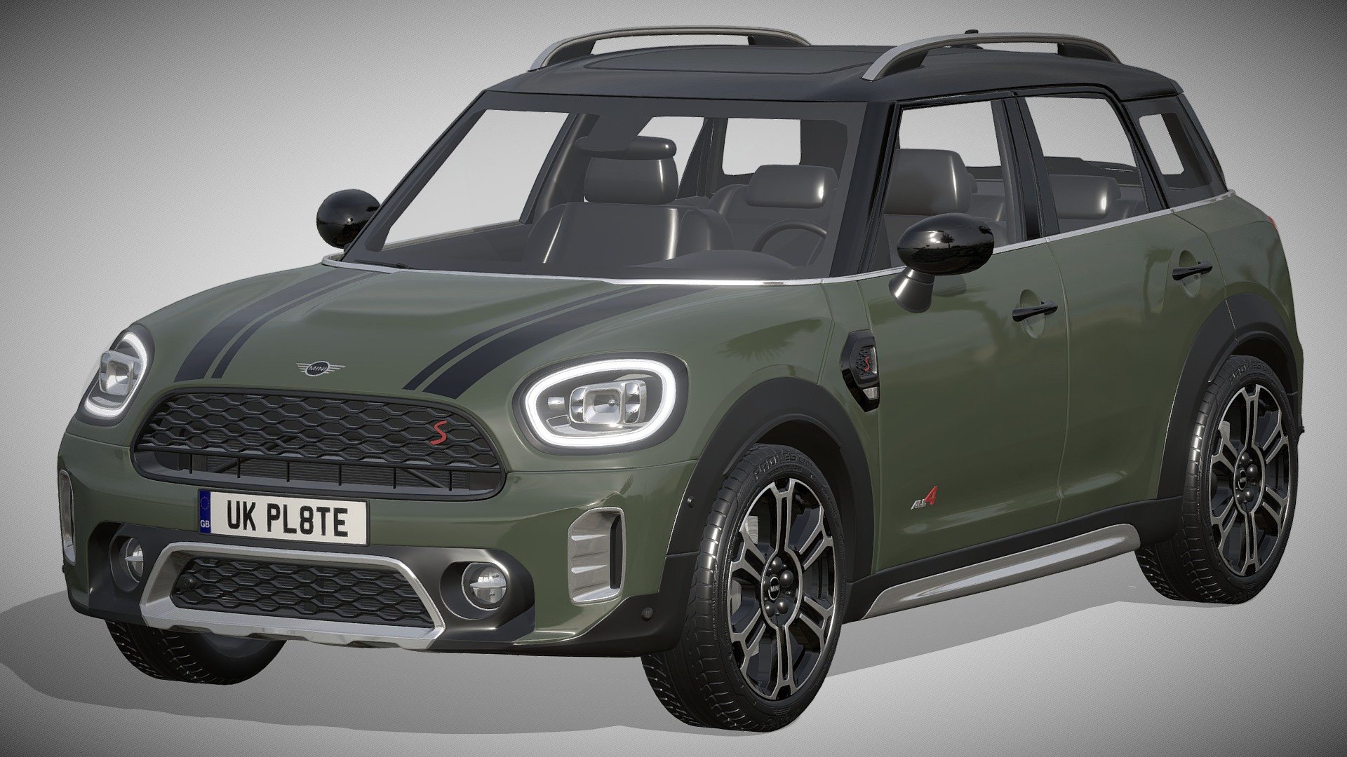 Mini Countryman S 2021

https://www.mini.com/en_MS/home/minicountrymanilp.html

clean geometry light weight model, yet completely detailed for hi-res renders. use for movies, advertisements or games

corona render and materials

all textures include in *.rar files

lighting setup is not included in the file! - Mini Countryman S 2021 - Buy Royalty Free 3D model by zifir3d 3d model