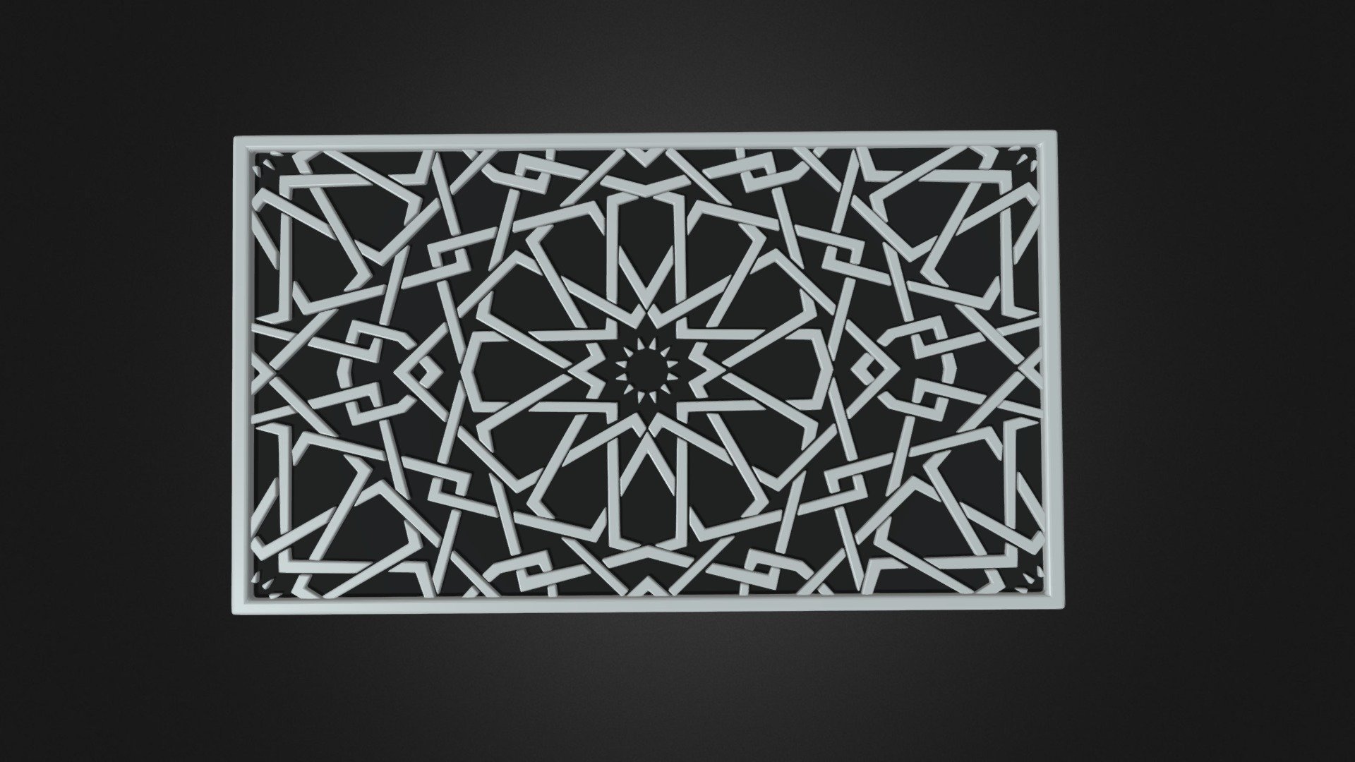 A simple 3d model extracted from a 2d image for
شكل زخرفي ل طبق نجمي 12 - islamic star pattern 12 star shape - 3D model by Ahmed Saeed (@Rickoja) 3d model