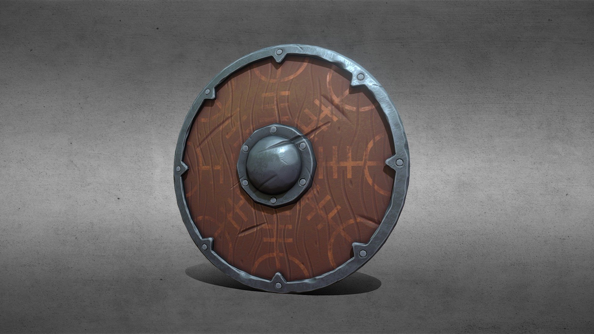 Vikings Shield stylized low poly - Vikings Shield stylized low poly gameready - Buy Royalty Free 3D model by Sergi Trojanski (@nathramn) 3d model