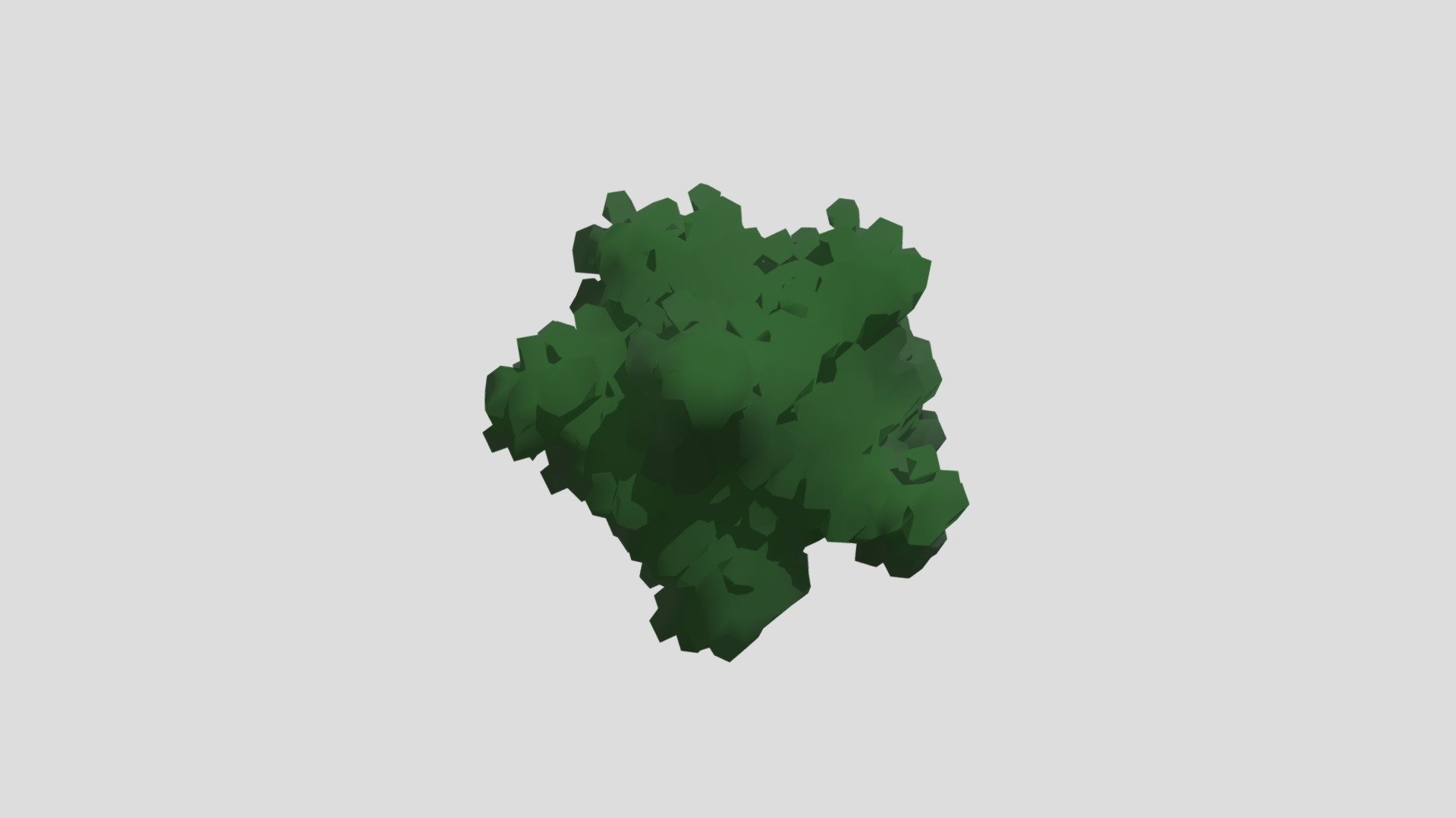 I made a leafy looking blob you can stick on things to make them look like a cartoon tree 3d model