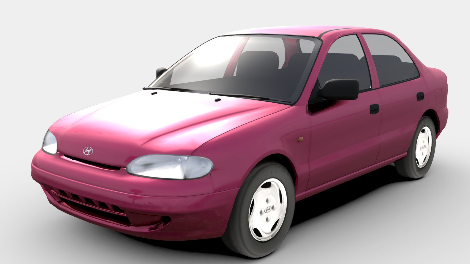 The ultimate backround car, the ultimate beater, the ultimate shitbox. Here is the 1994 Hyundai Accent 3d model