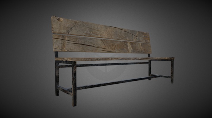 Published by 3ds Max - Classic Simple Bench - Download Free 3D model by Francesco Coldesina (@topfrank2013) 3d model