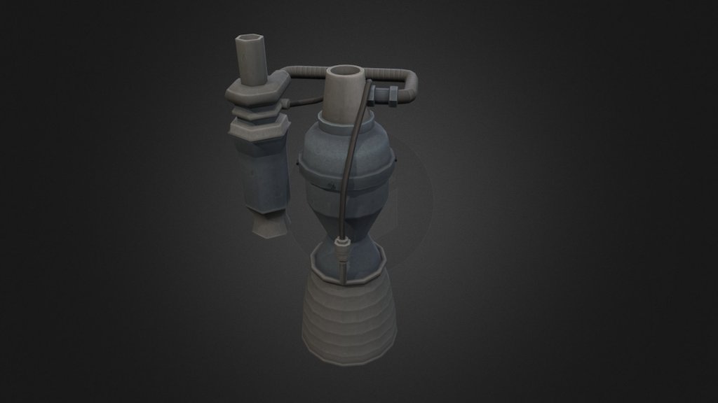 Rocket Engine - Alpha - 3D model by Graham (@graham3d) 3d model