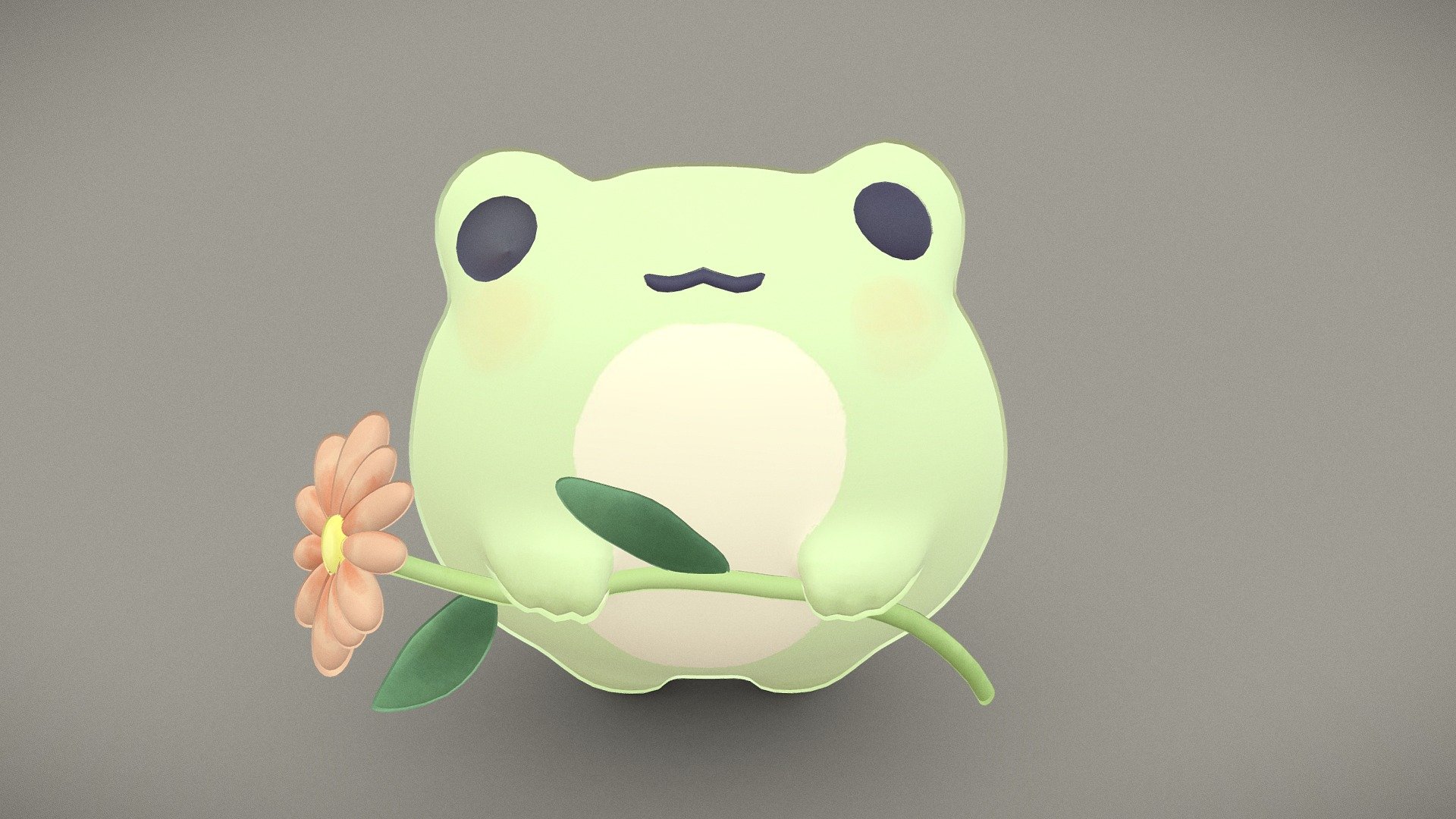 Here's another 3D fan-art. Ayunoko's concept is so adorable!!!!
More original concept can be found here : https://twitter.com/ayunoko?ref_src=twsrc%5Egoogle%7Ctwcamp%5Eserp%7Ctwgr%5Eauthor - Flower Frog - 3D model by Ping_Nin 3d model