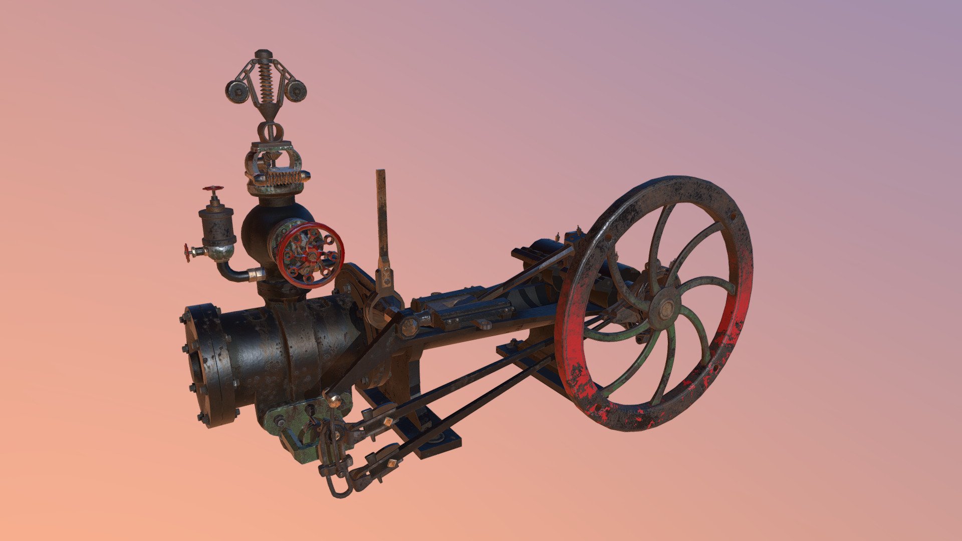 Farrar and Trefts Steam Engine Prop - Steam Engine - Buy Royalty Free 3D model by Scott Thompson (@SelflessWon) 3d model