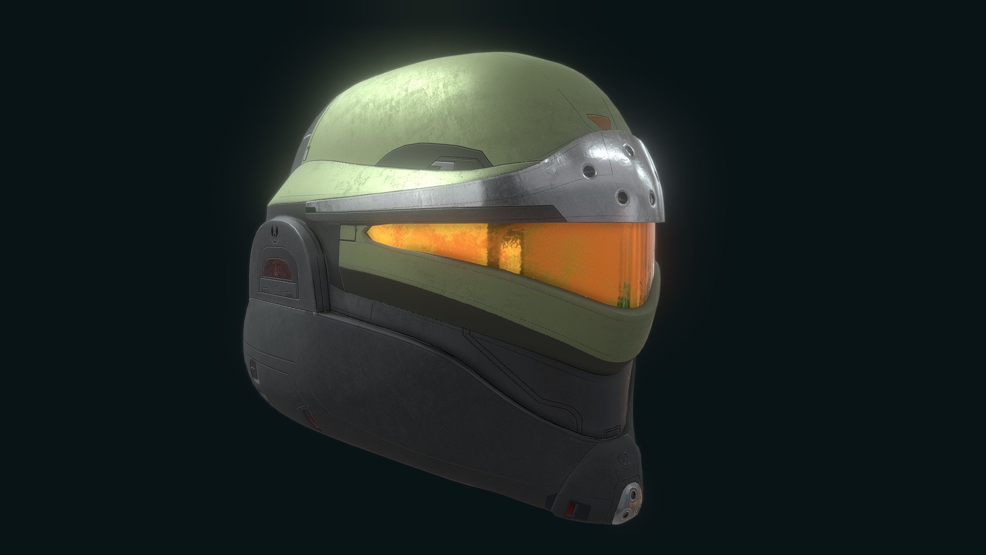 concept by Salvatore Yazzie - Helmet from Halo Infinite - 3D model by Spoderick (@Erick.Moscoso) 3d model