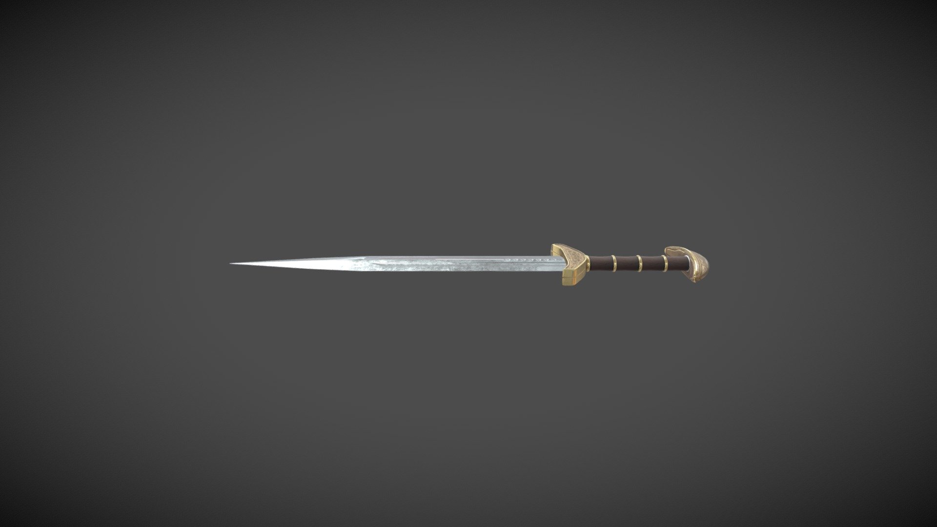 Roman Sword 2 - 3D model by CraigBreenHogg3D 3d model