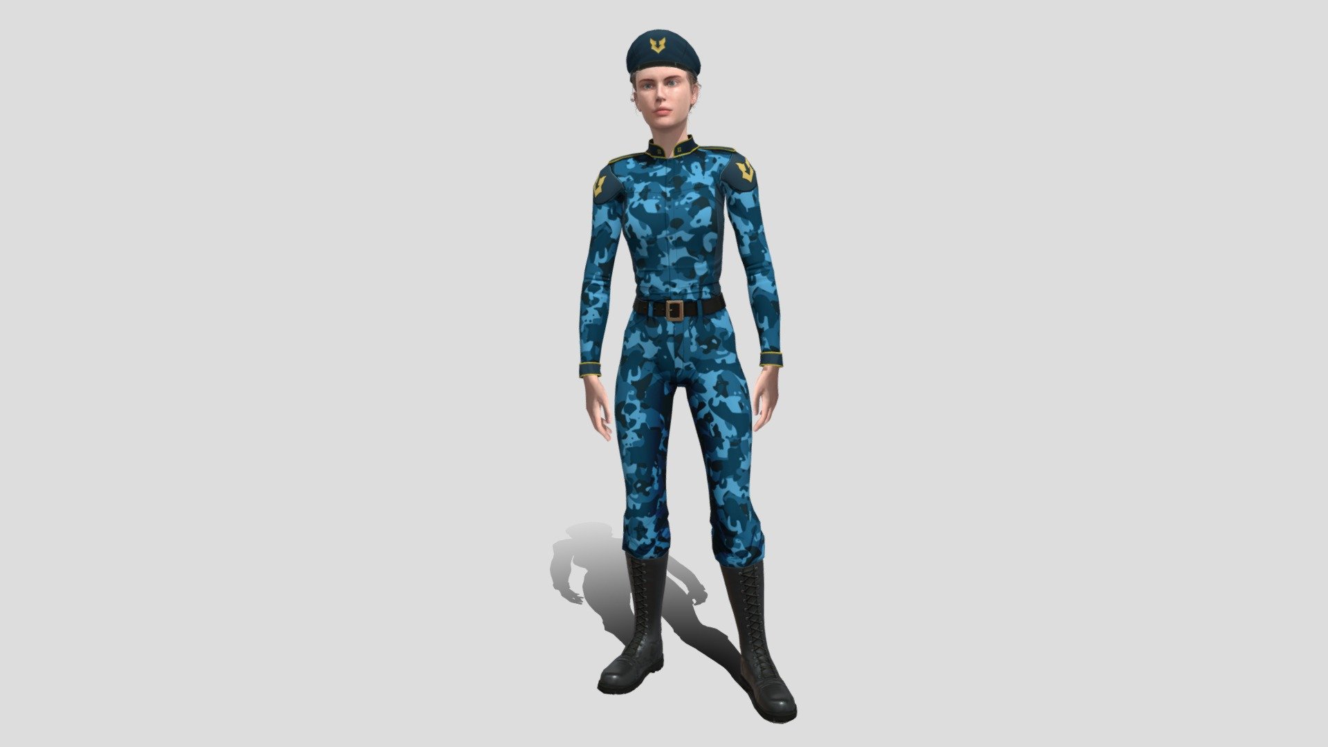 3D character game ready, build in Maya and Substance Painter, UE4 mannequin skeleton compatible rig , even with Mixamo Animation.

Low-poly asset less than 15,000 tris, when there is a good knowledge of texturing is when the magic happens, pls try it

 - Female_uniform_cam_blue_anim - 3D model by Los Bionicos Animation Studio (@losbionicos) 3d model