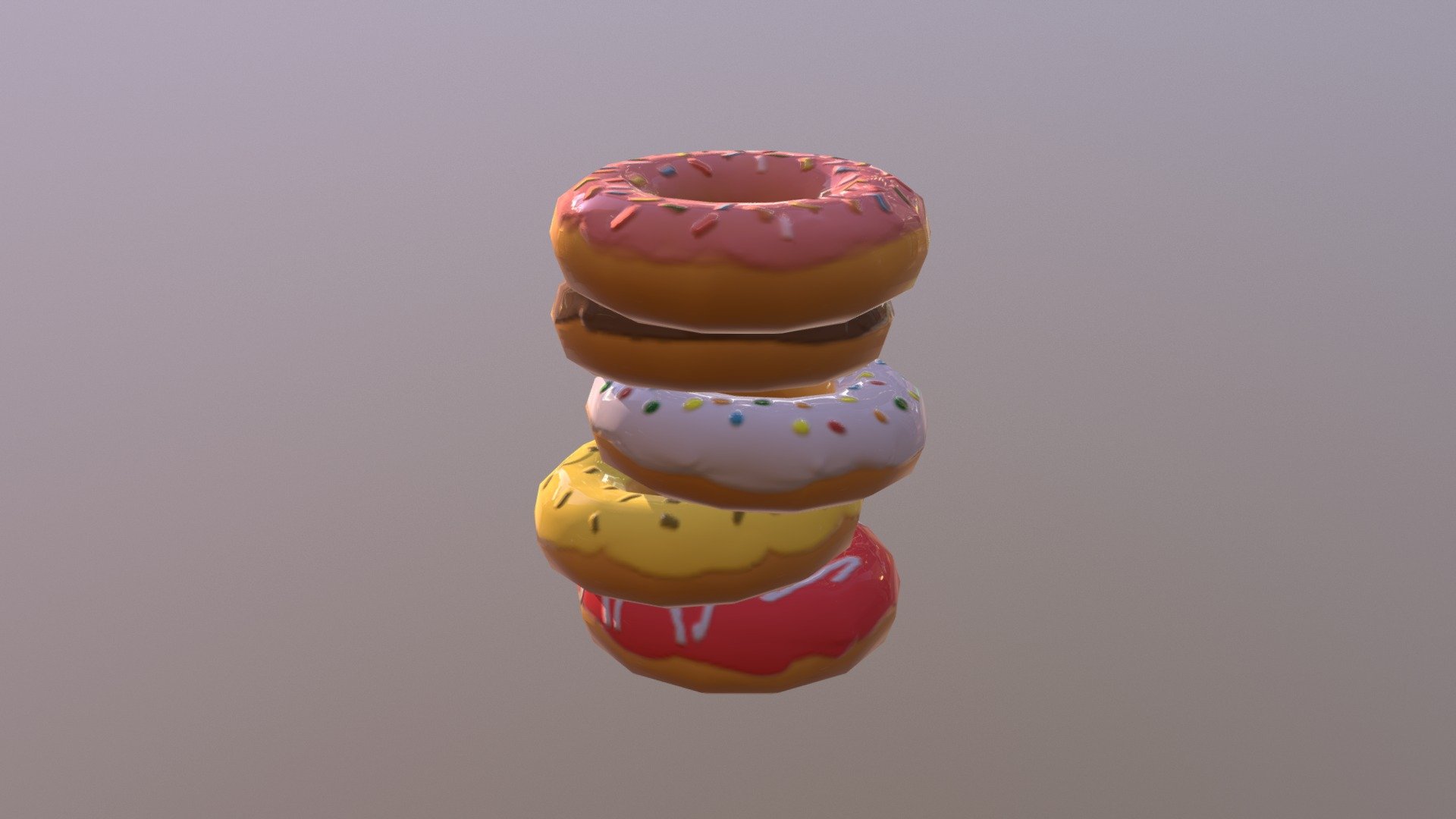 Donut Test - Donuts - 3D model by Moved (@porolin) 3d model