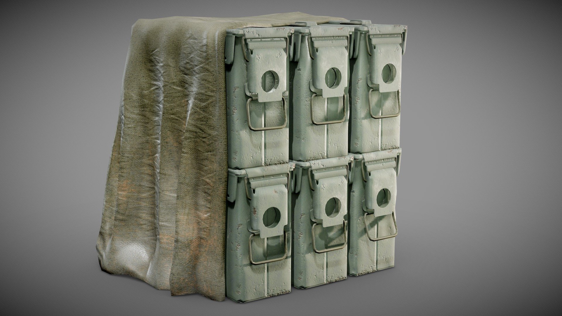 Ammo Boxes - Buy Royalty Free 3D model by flawlessnormals 3d model